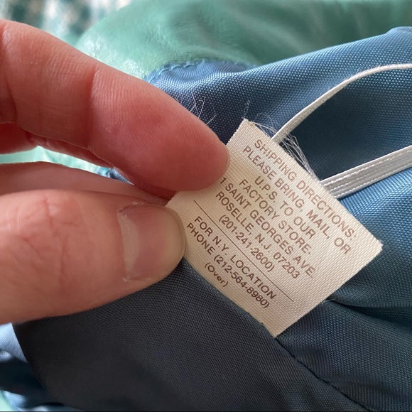 [VINTAGE] TEAL LEATHER SKIRT - Picture 9 of 12